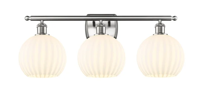 Ballston Three Light Bath Vanity in Brushed Brass (405|516-3W-BB-G121-8)