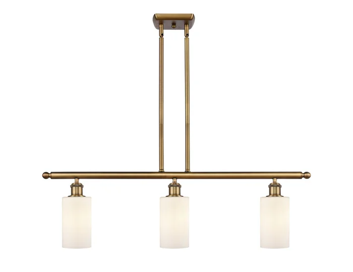 Ballston Three Light Island Pendant in Brushed Brass (405|516-3I-BB-G801)