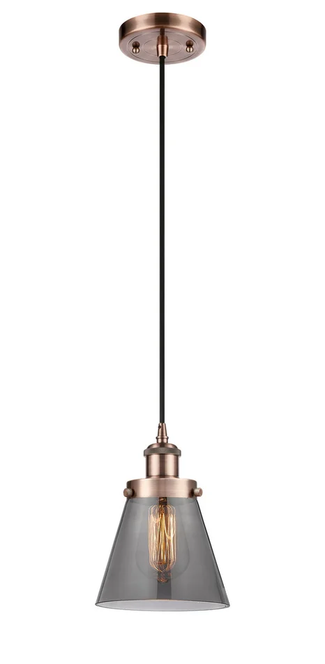 Ballston Urban LED Mini Pendant in Antique Copper (405|916-1P-AC-G63-LED)