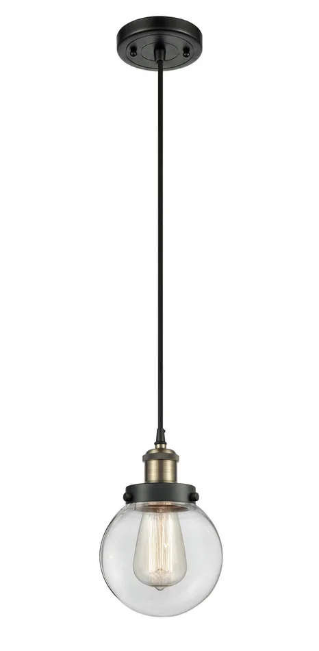 Ballston Urban LED Mini Pendant in Black Antique Brass (405|916-1P-BAB-G202-6-LED)
