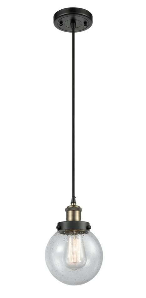 Ballston Urban LED Mini Pendant in Black Antique Brass (405|916-1P-BAB-G204-6-LED)
