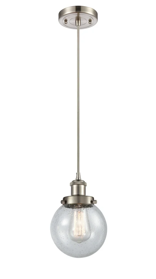 Ballston Urban LED Mini Pendant in Brushed Satin Nickel (405|916-1P-SN-G204-6-LED)