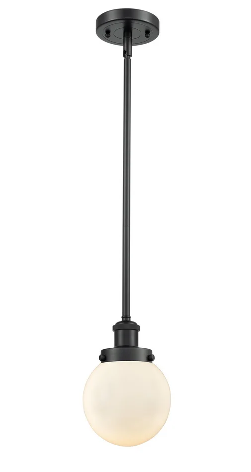 Ballston Urban LED Mini Pendant in Matte Black (405|916-1S-BK-G201-6-LED)