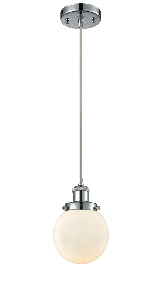 Ballston Urban LED Mini Pendant in Polished Chrome (405|916-1P-PC-G201-6-LED)