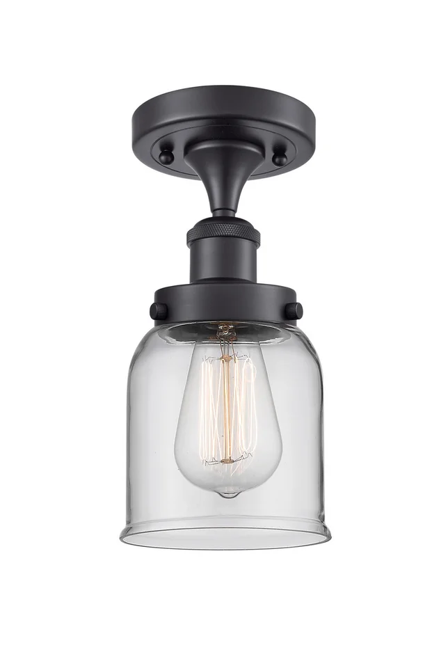 Ballston Urban LED Semi-Flush Mount in Matte Black (405|916-1C-BK-G52-LED)
