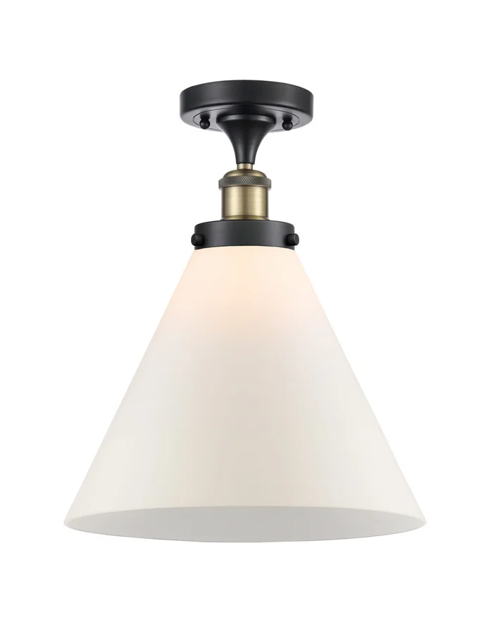 Ballston Urban LED Semi-Flush Mount in Oil Rubbed Bronze (405|916-1C-OB-G42-L-LED)