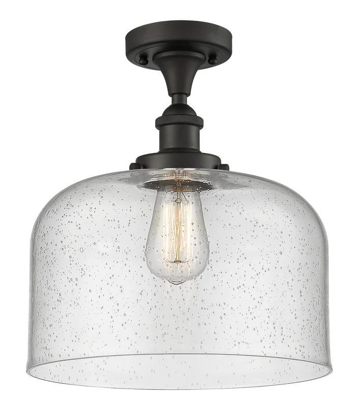 Ballston Urban LED Semi-Flush Mount in Oil Rubbed Bronze (405|916-1C-OB-G74-L-LED)