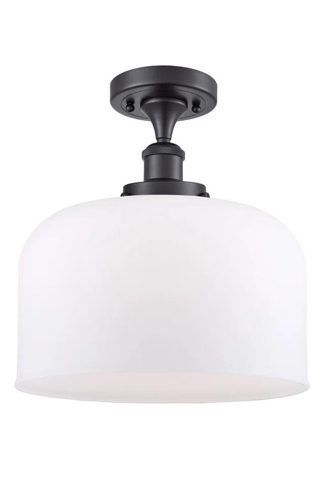 Ballston Urban One Light Semi-Flush Mount in Matte Black (405|916-1C-BK-G71-L)