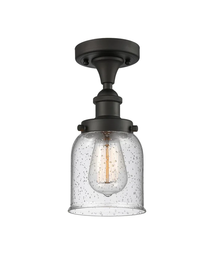 Ballston Urban One Light Semi-Flush Mount in Oil Rubbed Bronze (405|916-1C-OB-G54)