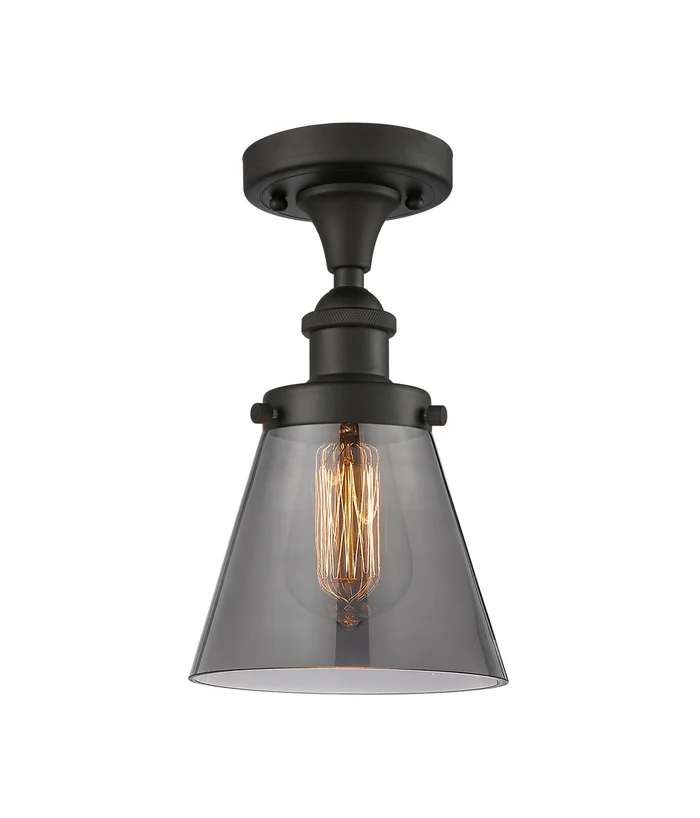 Ballston Urban One Light Semi-Flush Mount in Oil Rubbed Bronze (405|916-1C-OB-G63)