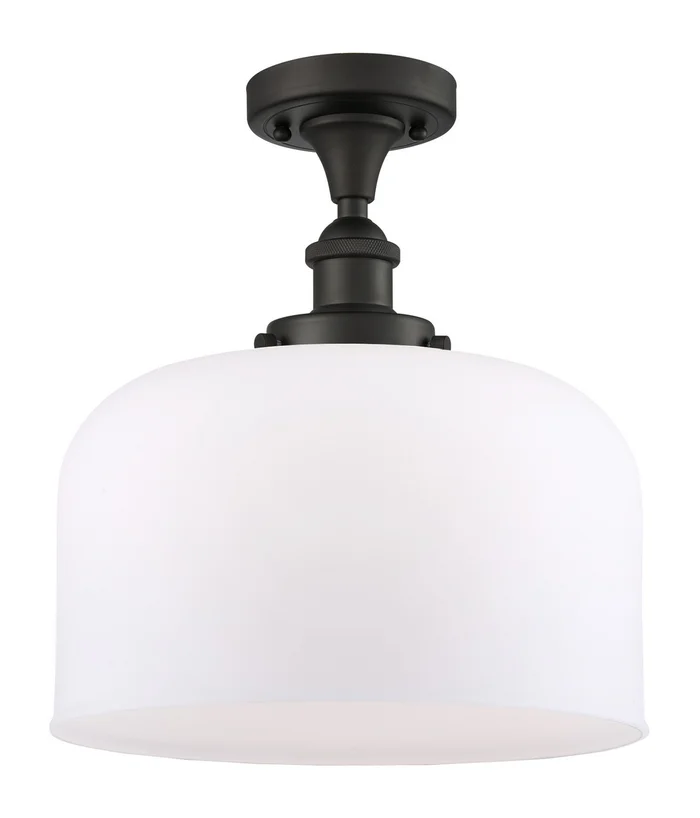 Ballston Urban One Light Semi-Flush Mount in Oil Rubbed Bronze (405|916-1C-OB-G71-L)
