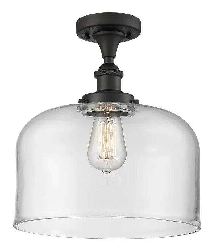Ballston Urban One Light Semi-Flush Mount in Oil Rubbed Bronze (405|916-1C-OB-G72-L)
