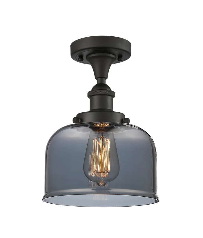 Ballston Urban One Light Semi-Flush Mount in Oil Rubbed Bronze (405|916-1C-OB-G73)