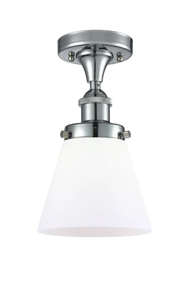 Ballston Urban One Light Semi-Flush Mount in Polished Chrome (405|916-1C-PC-G61)