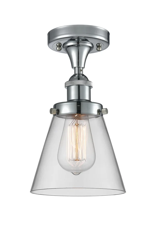 Ballston Urban One Light Semi-Flush Mount in Polished Chrome (405|916-1C-PC-G62)