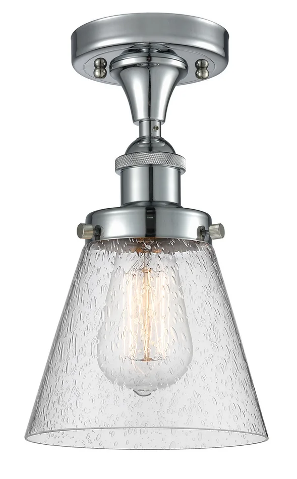 Ballston Urban One Light Semi-Flush Mount in Polished Chrome (405|916-1C-PC-G64)