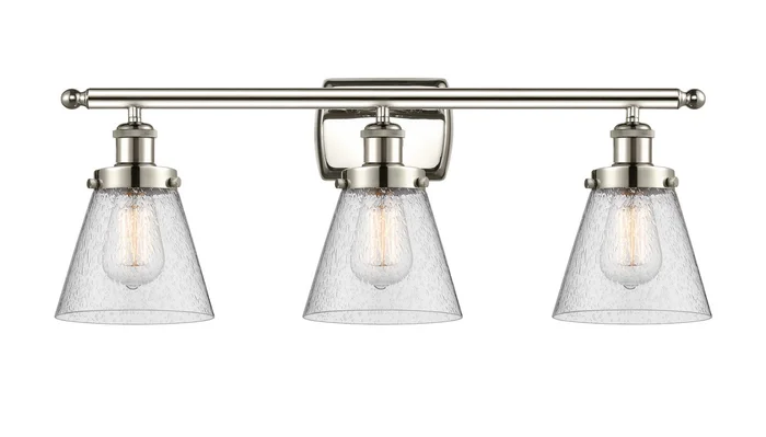 Ballston Urban Three Light Bath Vanity in Polished Nickel (405|916-3W-PN-G64)