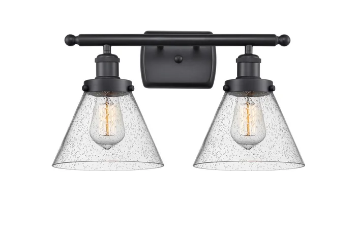 Ballston Urban Two Light Bath Vanity in Matte Black (405|916-2W-BK-G44)