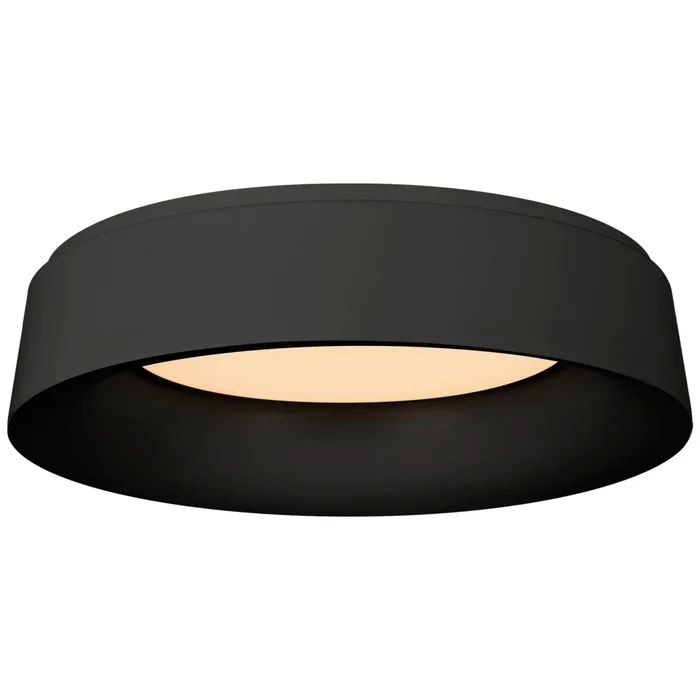 Barbara Barry Halo Large Flush Mount in Matte Black Ceiling Light W17.5″ x H4.5″