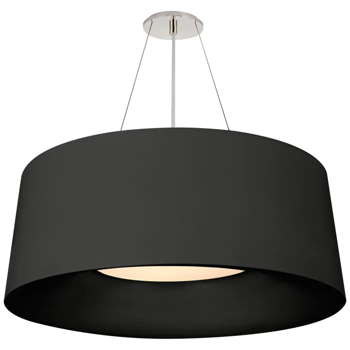 Barbara Barry Halo Medium Hanging Shade in Matte Black Ceiling Light W27.5″