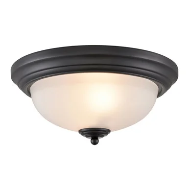 Basics Two Light Flush Mount in Black (45|7003FM/60)