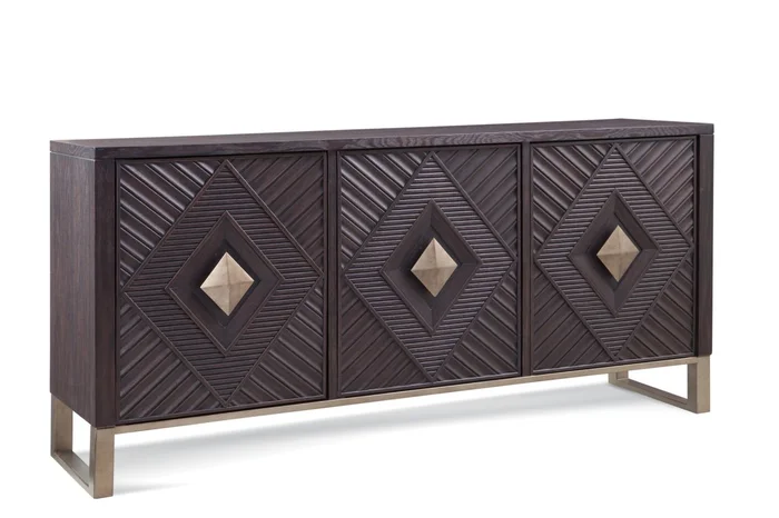 Bassett Mirror Company Allamar Server in Bohemian Black 7060-DR-576EC