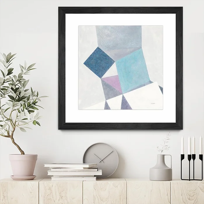 Bay Bridge V1 Matted and Framed Black 30×30 Wall Art|uvre dart murale encadre noire et mate Bay Bridge V1 30×30 - Image 2