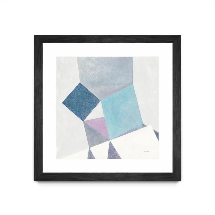 Bay Bridge V1 Matted and Framed Black 30×30 Wall Art|uvre dart murale encadre noire et mate Bay Bridge V1 30×30