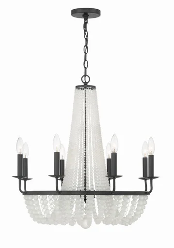 Bella Eight Light Chandelier in Matte Black (60|BLA-10668-MK)