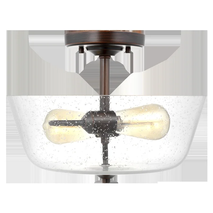 Belton Two Light Ceiling Semi-Flush Mount