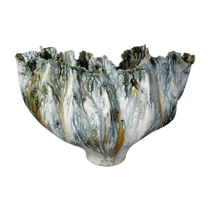 beluga ceramic decorative vase
