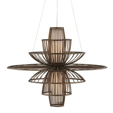 Benjiro Chandelier Two Light Chandelier in Cupertino/Off-White (142|9000-0964)