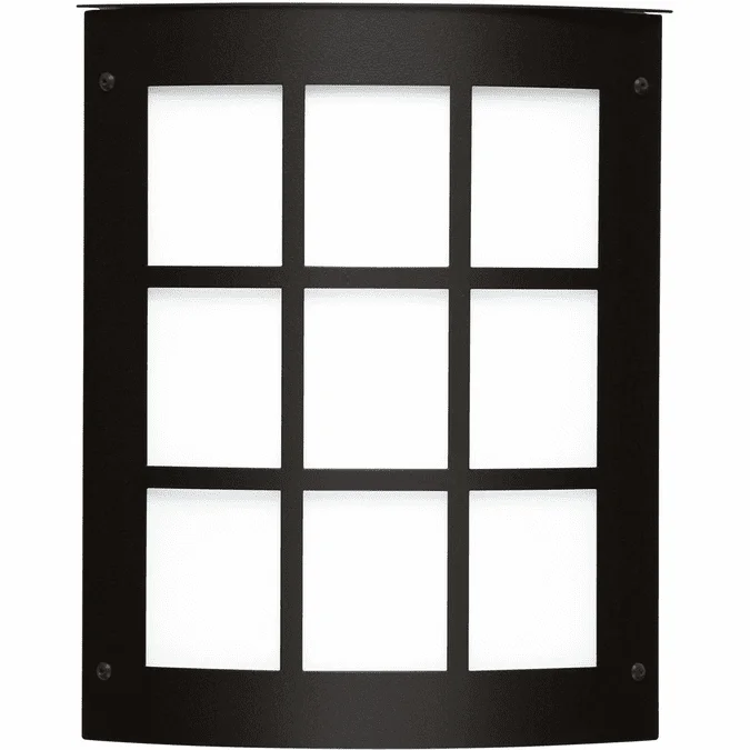Besa MOTO8GR-WA-BK Moto Contemporary Black LED 8″ Outdoor Wall Light Sconce