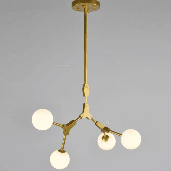Bethel International BE15 Contemporary Gold Lighting Chandelier
