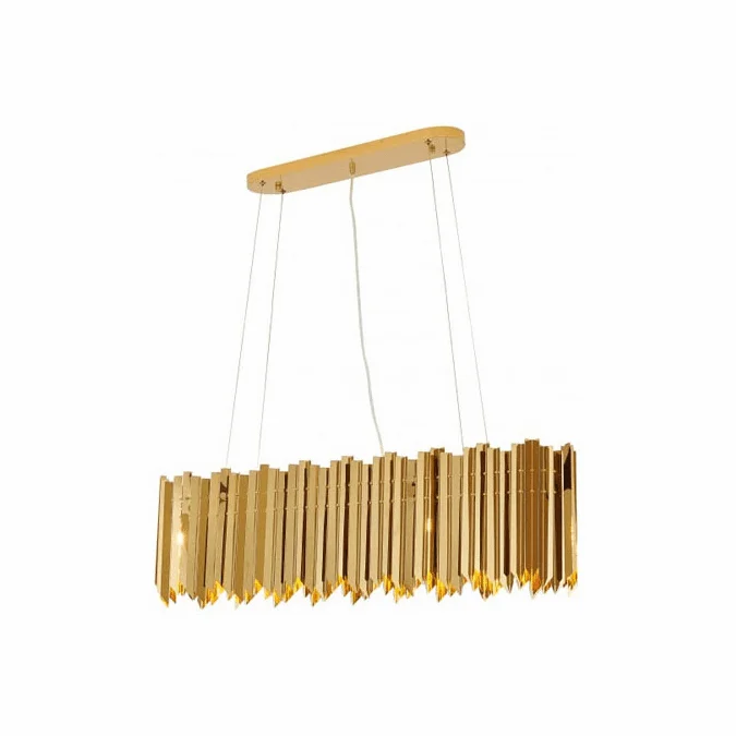 Bethel International MU17 Modern Gold Halogen Kitchen Island Light