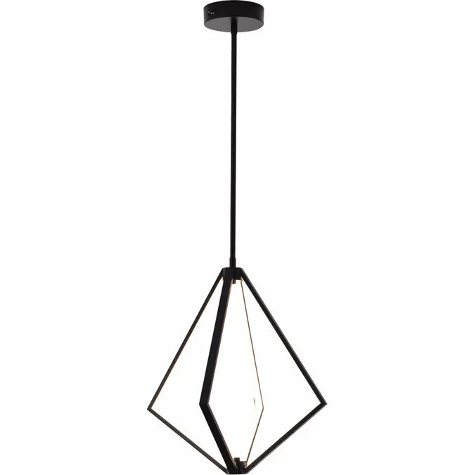 Bethel International WE01C18BK Contemporary Black LED 18″ Drop Ceiling Light Fixture