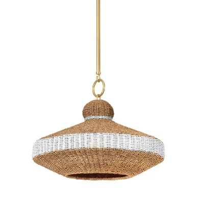 Bethel One Light Pendant in Vintage Gold Leaf (70|1820-VGL)