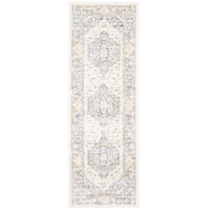 Bijara Blue Runner Area Rug – 2’8 X 8’2 | Carpette longue Bijara bleue – 2pi 8po x 8pi 2po