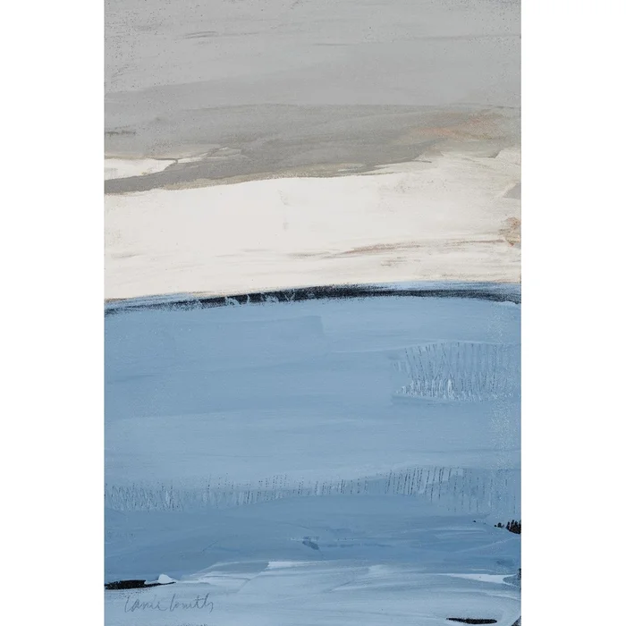 Blue Flatlands I Giant Art 84×54 Wall Art|uvre dart murale Giant Art Blue Flatlands I 84×54
