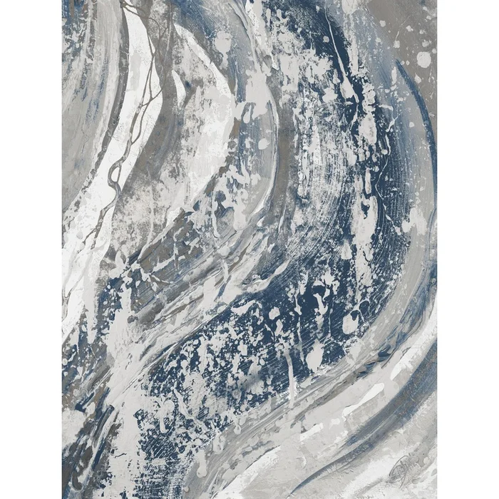 Blue Wave Giant Art 72×54 Wall Art|uvre dart murale Giant Art Blue Wave 72×54