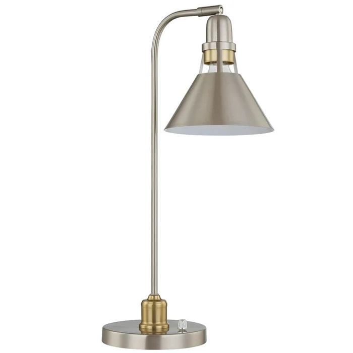 Brade Brushed Nickle Table Lamp|Lampe de table Brade en nickel bross