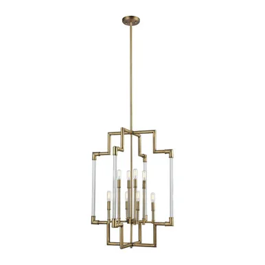 Brandon Eight Light Pendant in Classic Brass (45|69206/8)