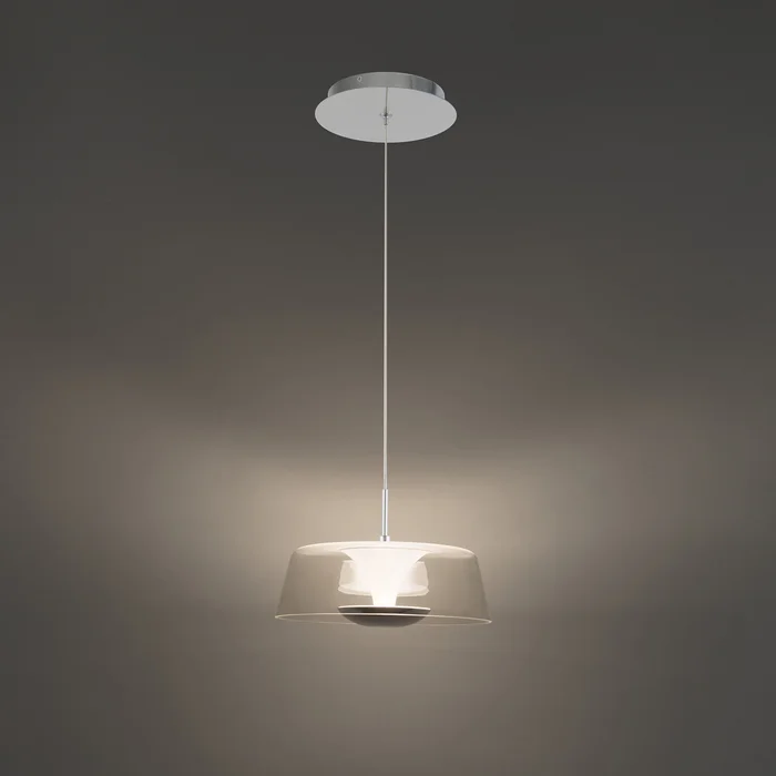 Branwen LED Mini Pendant in Chrome (34|PD-75209-CH)