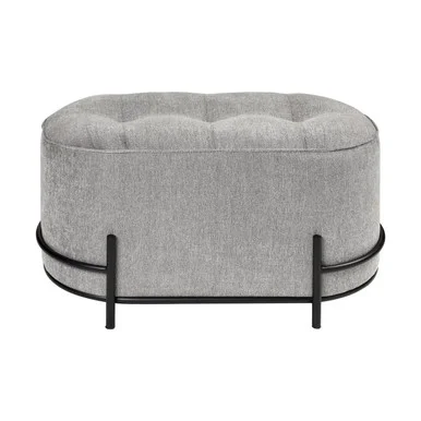 Brida Ottoman in Gray (45|S0035-7417)