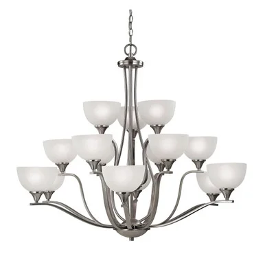Bristol Lane 15 Light Chandelier in Brushed Nickel (45|2115CH/20)