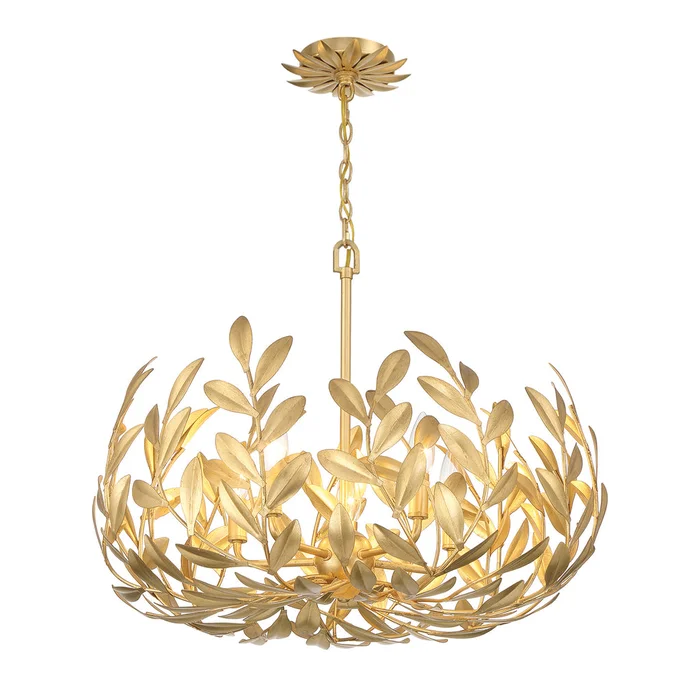 Broche 5 Light Chandelier By Crystorama