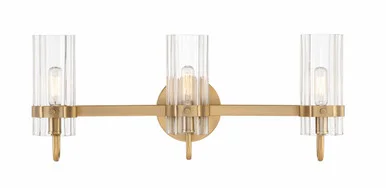 Brook Three Light Vanity in Gold (40|45463-013)