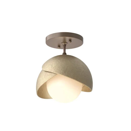 Brooklyn 1-Light Double Shade Semi-Flush (65|121377-SKT-05-84-GG0711)