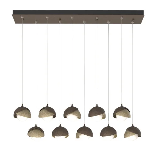 Brooklyn 10-Light Double Shade Pendant (65|131205-SKT-STND-05-84-GG0711)