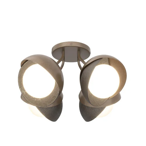 Brooklyn 4-Light Double Shade Semi-Flush (65|121376-SKT-05-14-GG0711)